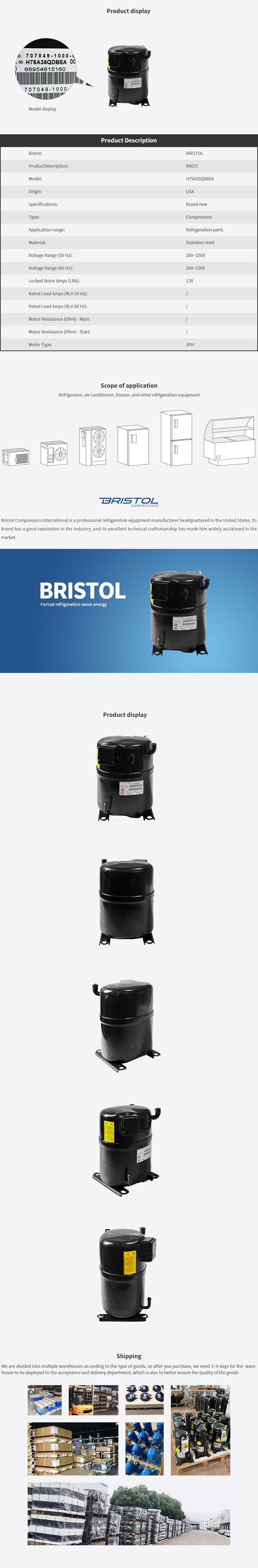 Bristol_H75A35QDBEA_R407C